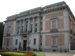 Entrance back of Prado Museum